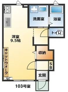 アイリスパレス【1階】の間取り