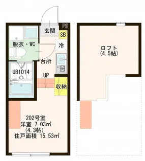 ヴィクトワール六町【2階】の間取り