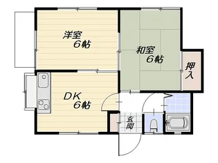 マンションフジ【2階】の間取り