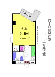 アップルハイツ六番館【2階】の間取り