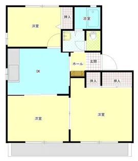 コーポソレアード A棟【1階】の間取り