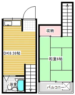 フラット白山第一【2階】の間取り