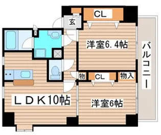 Peaceful【5階】の間取り