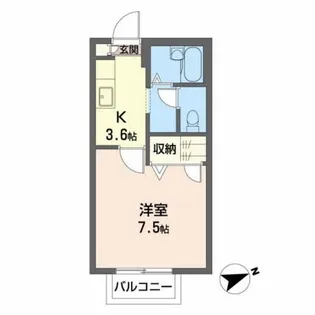 クレール香詩夢【2階】の間取り