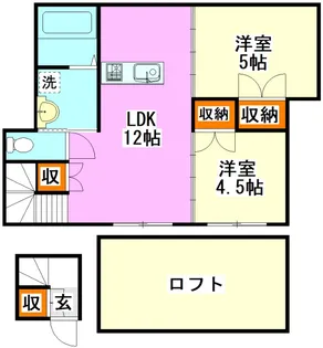 福岡県飯塚市弁分【一戸建】の間取り