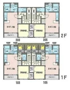 サンプレイス台原【2階】の間取り
