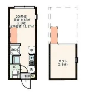 東京都練馬区関町北4【アパート】の間取り
