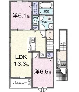静岡県浜松市中央区幸4【アパート】の間取り