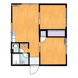 バッカナーレII【1階】の間取り