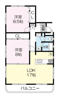 メゾン・ドゥ・レスポワール【1階】の間取り