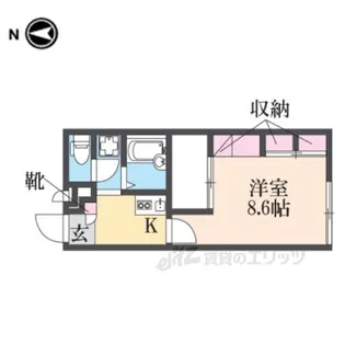 レオパレス辻九第三【1階】の間取り