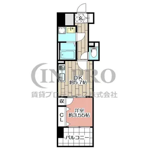 ニューリバー鳥栖【9階】の間取り
