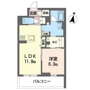 シエロエストレラード【2階】の間取り