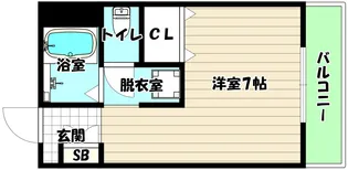 大阪府大阪市淀川区東三国4【マンション】の間取り