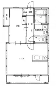 イデアーレ中庄A【1階】の間取り