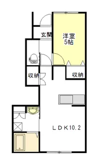 プレタメゾン伍号館【1階】の間取り