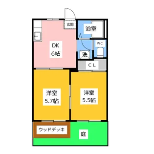 ディアコート【1階】の間取り