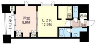 東京都中央区銀座3【マンション】の間取り