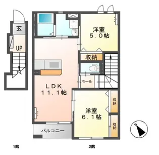 Tommy ResidenceII(トミーレジデンスツー)【2階】の間取り