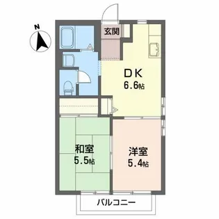 メゾンアムール【2階】の間取り