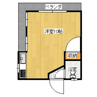 栄行アパート【4階】の間取り