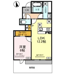 LuLu(ルル)【1階】の間取り