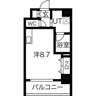 プリモディーネ福島【9階】の間取り
