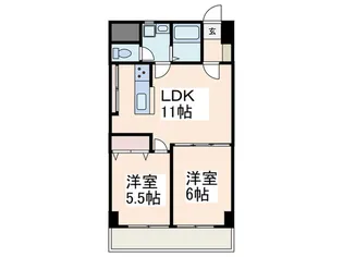 藤ヶ丘マイシティ【2階】の間取り