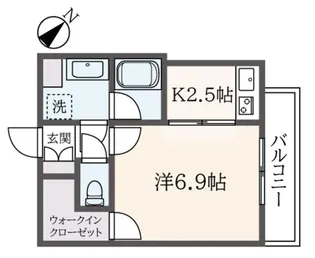 ネオマイム横浜阪東橋弐番館【3階】の間取り