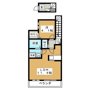プラチナコート町田【2階】の間取り