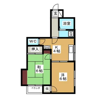 東京都大田区羽田4【マンション】の間取り