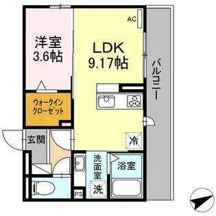 オルオル・ハレ【1階】の間取り