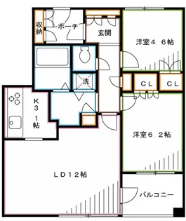 フィオレンテ小金井【3階】の間取り