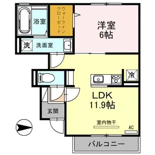 大阪府大阪市生野区巽中4【アパート】の間取り