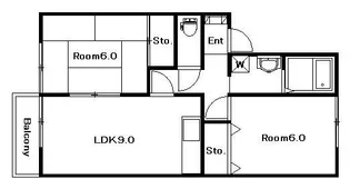セジュール高尾【2階】の間取り