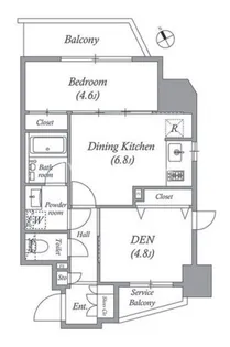 リビオメゾン入谷【2階】の間取り