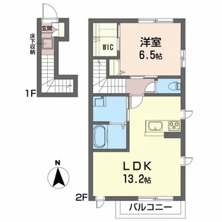 アムール【2階】の間取り