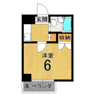 1Kの間取り画像