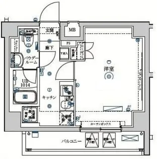 SQUARE CITY TSURUMI RIVERSIDE【5階】の間取り