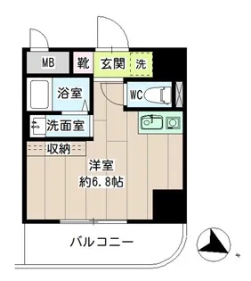 ナイスフォーラム鶴見【9階】の間取り