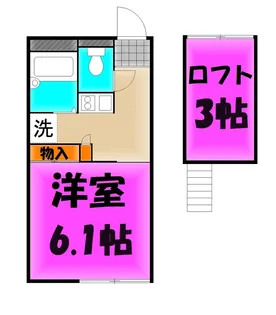 サニーハイツ【2階】の間取り