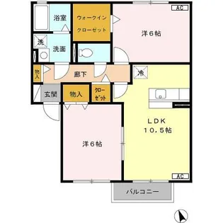 シャルマン・ドミール【2階】の間取り