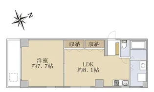大阪府大阪市天王寺区寺田町1【マンション】の間取り