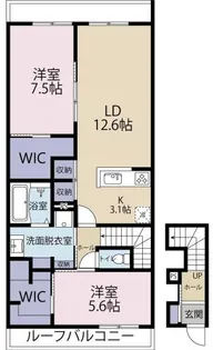 Belle Lead 東吉野 B棟【2階】の間取り