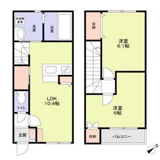AQUAレジデンス大井町第15【2階】の間取り