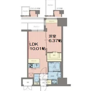 Vinoプレジオ本町【7階】の間取り