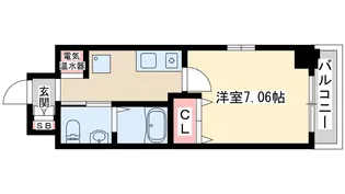 CASSIA豊中三国【2階】の間取り