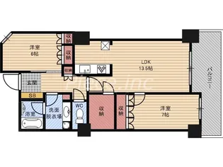 福島ガーデンズタワー【26階】の間取り