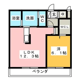 ル・リヴェール【1階】の間取り