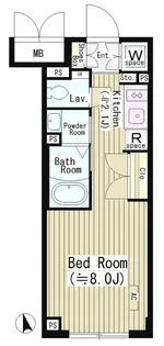 Centenario市谷二十騎町【3階】の間取り